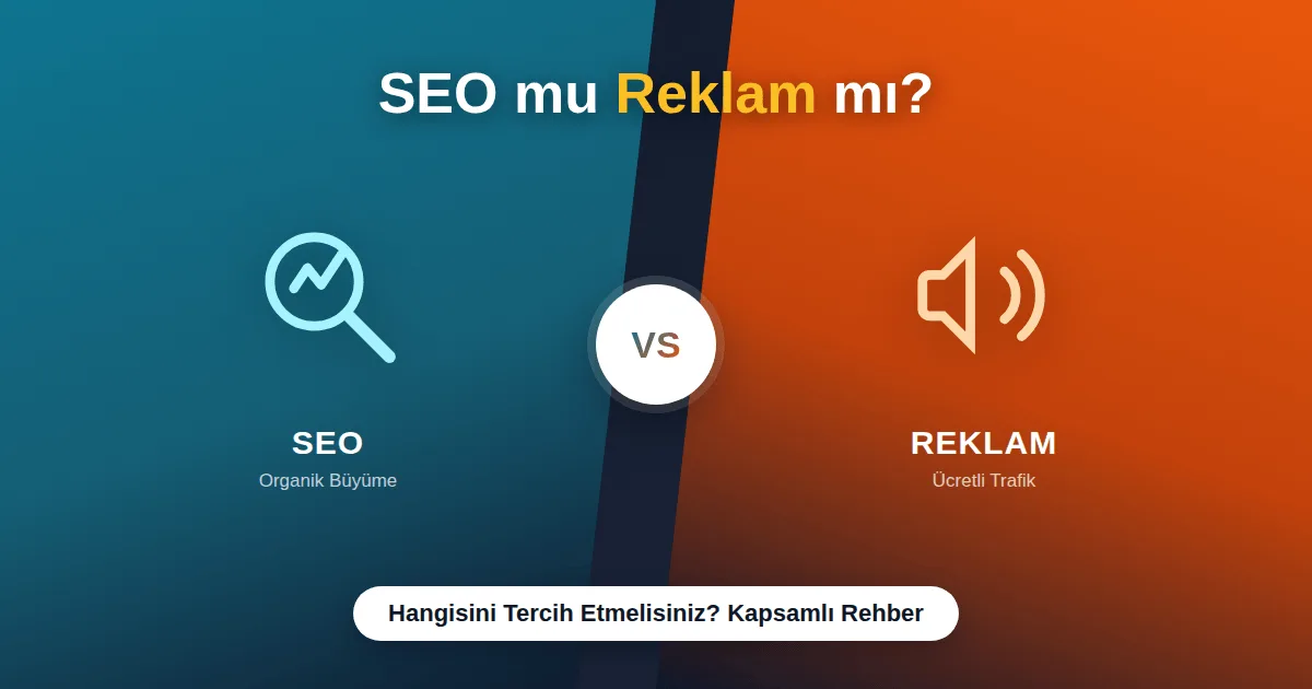 SEO mu Reklam mı? Hangisini Tercih Etmelisiniz? Kapsamlı Rehber